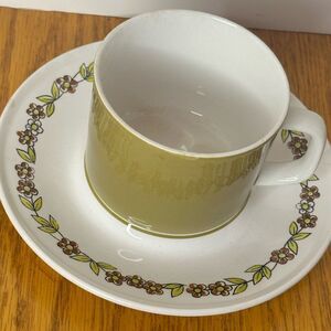 Mikasa Provençal Greenville flat cup and saucer